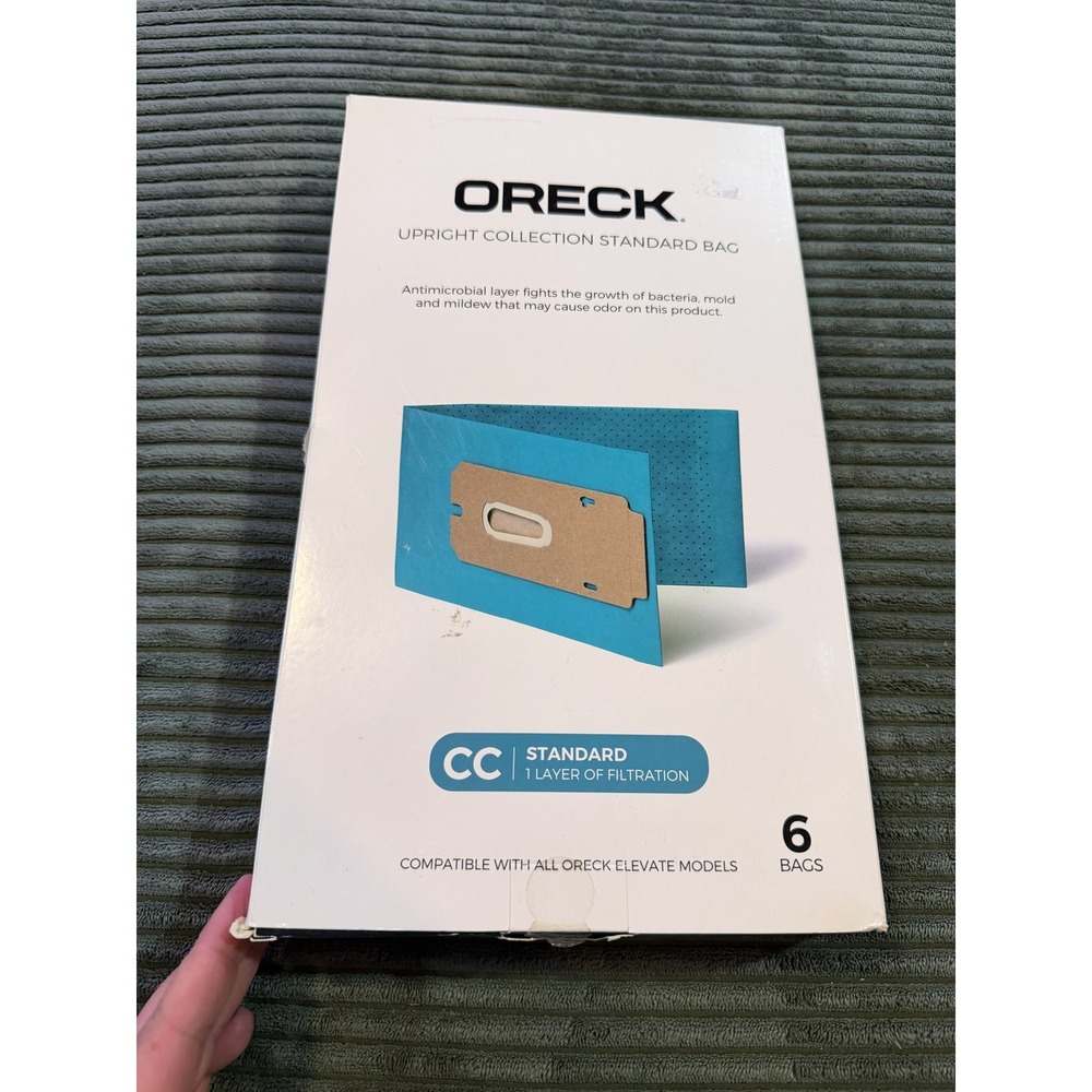 Oreck CC‎ Standard Upright Vacuum Cleaner Bags 1 Layer Filtration 5 Bags AK1CC6